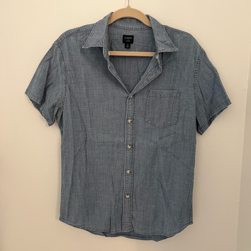 J. Crew Blue Casual Button Down Shirt